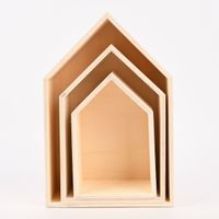 Creativ Company Aufbewahrungsboxen Haus 3er Set verschieden groß 20.5x31x9.5cm