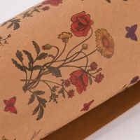 Creativ Company Lederpapier Bogen Blumen Insekten natur bunt 49.5x100c