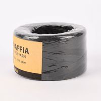 Creativ Company Papiergarn Raffiabast schwarz 7mm 100m