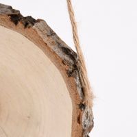 Creativ Company Türschild Baumschiebe blanko rund Holz 11x12cm