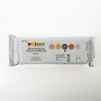 Dieser selbsthärtende Ton von Primo in Schwarz ist eine lufttrocknende Modelliermasse auf Naturbasis. Die Packung enthält 1000 g und eignet sich ideal für kreatives Gestalten ohne Brennofen - Vollansicht