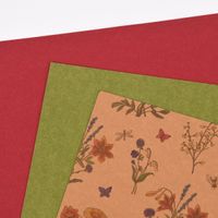 Creativ Company Lederpapier 3 Blatt div. Designs Stärke 0.55mm natur