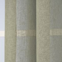 Ösengardine Leinenoptik uni grün 140x260cm