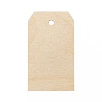 Rayher Holzanhänger Nametag mit Loch 4.7x8.2cm