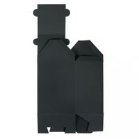 Rayher Geschenkboxen Faltschachteln Haus 3 Stück schwarz 10x7.5x20cm