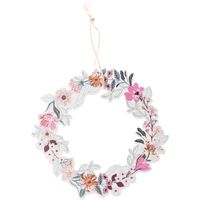 Rico Design Dekohänger Blumenkranz rosa 10cm