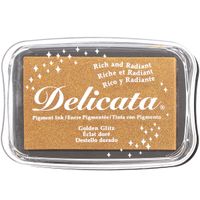 Rico Design Delicata großes Stempelkissen gold 9.5x6.5cm