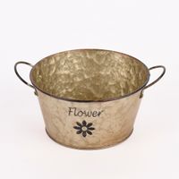 73051-Pflanztopf-Flower-konisch-mit-Henkel-Metall-grau-braun-17x9cm-KW8-137806Capture0006.jpg Pflanztopf Flower konisch mit Henkel Metall grau braun 17x9cm