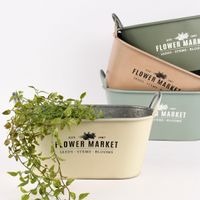 Pflanztopf Flower Market mit Henkel Metall verschiedene Farben