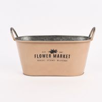 Pflanztopf Flower Market mit Henkel Metall verschiedene Farben