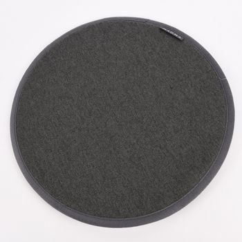 SCHÖNER LEBEN Magma Stuhlkissen – Rund, Senfgelb, 35x2 Cm, 100% Polyester, Waschbar