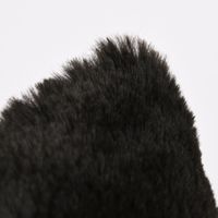 Deko Kuschelkissen Plüsch einfarbig schwarz 45x45cm