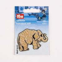 Prym Applikation Elefant goldfarbig 5.7x4cm