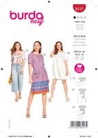 Burda Schnittmuster 6117 Damen Shirt & Kleid