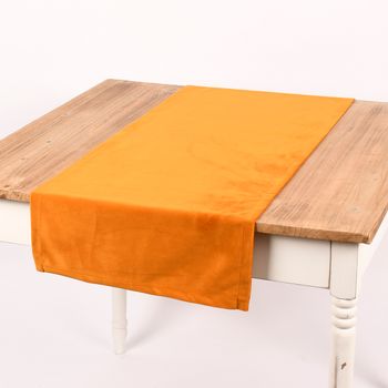 Magma Tischläufer Samt uni senf 40x145cm