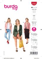 Burda Schnittmuster 6123 Damen Jacke