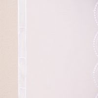 Stickpaneel Flächenvorhang Meterware mit Stickerei Flechtmuster weiß 60cm breit
