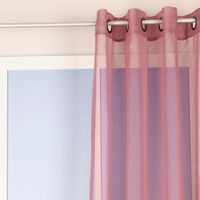 Ösengardine einfarbig Voile Struktur altbeere 135x260cm