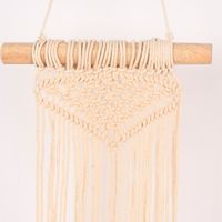 Makramee Wandhänger Boho Chic natur off-white 24x48cm