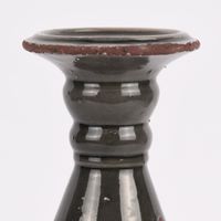 Kerzenständer Kerzenhalter Vintage Keramik anthrazit groß 35x12cm