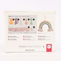 Rayher DIY-Set Regenbogen aus Makramee Kordel & Wolle