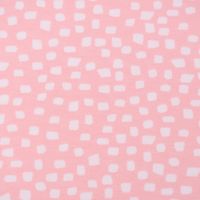 Baumwolljersey Organic Bio Jersey SHAPES Pinselstriche rosa weiß 1.5m Breite
