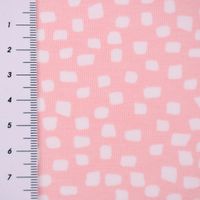 Baumwolljersey Organic Bio Jersey SHAPES Pinselstriche rosa weiß 1.5m Breite