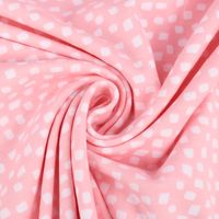 Baumwolljersey Organic Bio Jersey SHAPES Pinselstriche rosa weiß 1.5m Breite