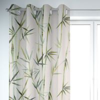 Panama Dekostoff Baumwolle Pacific Bambus dunkel-beige grün 140cm