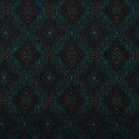 LeQuilt Patchworkstoff Baumwollstoff Popeline Kijani Ethno Rauten petrol 115cm Breite