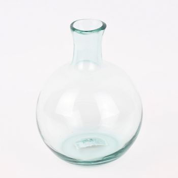 Vase bauchig Eco Glas klar 24x18cm