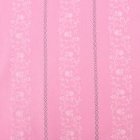 Baumwollstoff Trachten Ranken Blumen Punkte rosa weiß grün 1.50m