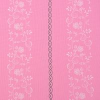 Baumwollstoff Trachten Ranken Blumen Punkte rosa weiß grün 1.50m