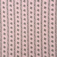 Baumwollstoff Trachten Blumen Ranken Punkte rosa khaki 1.50m Breite