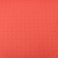 Double Gauze Musselin Lochstickerei Blumen einfarbig hummer 1.35m Breite