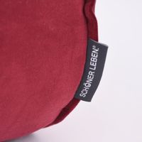 SCHÖNER LEBEN. Samtrolle mit Kederumrandung dunkelrot 20x55cm