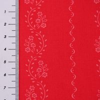 Baumwollstoff Trachten Blumen Ranken Punkte pink weiß 1.50m Breite