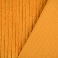 Cord Baumwolle Bekleidungsstoff Dekostoff 4.5W grob vorgewaschen einfarbig ockergelb 1.4m Breite