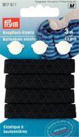 Prym 3m Knopfloch Elastic Gummiband 12mm schwarz