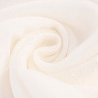 Gardinenstoff Stores Strukturoptik mit Stickerei abstrakte Blumen ecru 2.80m Höhe