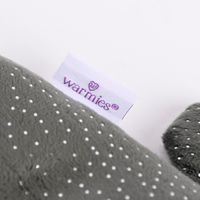 Warmies Wärmestofftier Manta-Rochen Glitzer grau hellgrau grün Hirse