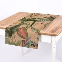 SCHÖNER LEBEN. Tischläufer Outdoor Romantic Botanic Exotik Blumen bei