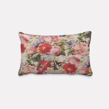 SCHÖNER LEBEN. Kissenhülle Outdoor Flowers Painting Blumen Schmetterl
