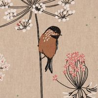 SCHÖNER LEBEN. Kissenhülle Soft Branch Blüten Gräser Vögel natur r