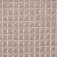 Bekleidungsstoff Waffelpique Baumwolle uni taupe 1.45m Breite