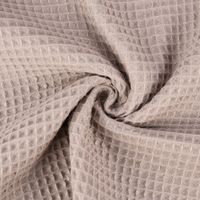 Bekleidungsstoff Waffelpique Baumwolle uni taupe 1.45m Breite