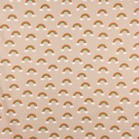 Dekostoff Over the Rainbow Regenbogen Wolken natur bunt 1.40m