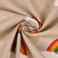 Dekostoff Over the Rainbow Regenbogen Wolken natur bunt 1.40m