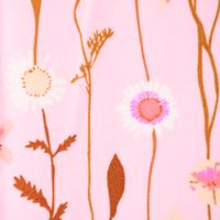 Rico Design Baumwollstoff Stoffabschnitt Wildblumen rosa bunt 50x140cm