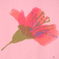 Rico Design Baumwollstoff Aquarellblüten rosa bunt 50x140cm
